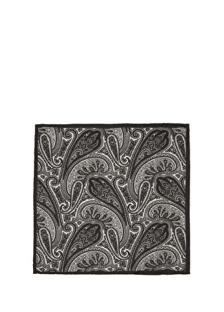 Beymen Collection Collection Erkek Siyah İpek Poşet Mendil