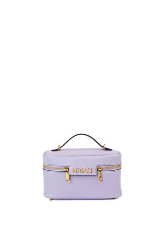 Versace Kadın Tag Vanity Deri Çanta Mor