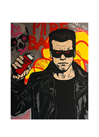 "Red Art İstanbul Nesren Jake """"i Ll Be Back"""" Tuval Üzeri Akrilik Çok Renkli" -1
