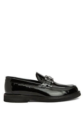 Divarese Kadın Siyah Rugan Loafer 36