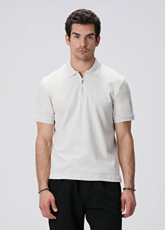 Network Erkek Bej Melanj T-Shirt S