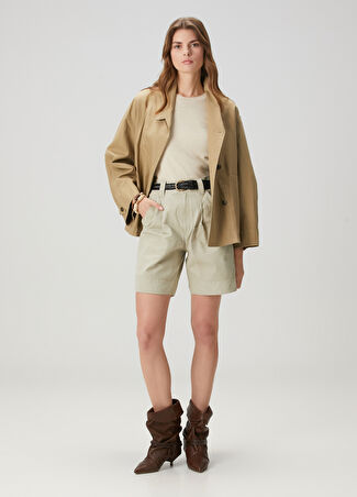 Etoile Isabel Marant Kadın Katja Ekru Şort Bej 38 Fr -1