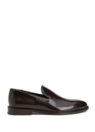 George Hogg Erkek Kahverengi Deri Loafer 40