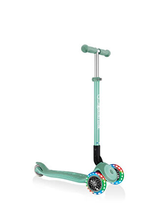 Globber Çocuk Mint Yeşili Primo Plus Katlanabilir Işıklı Scooter -1