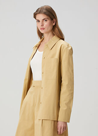 Jil Sander Kadın Camel Gömlek Kahverengi 36 It