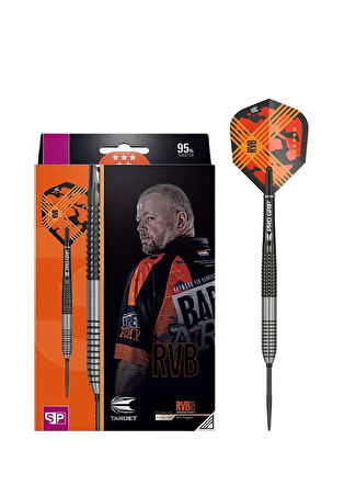 Target Raymond Van Barneveld Rvb G3 %95 Tungsten Sp Çelik Uçlu Dart Oku Gri 23 -1