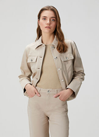 Beymen Collection Collection Kadın Bej Denim Ceket 38
