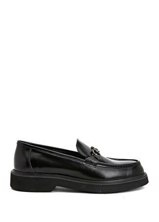 Divarese Erkek Siyah Deri Loafer 40