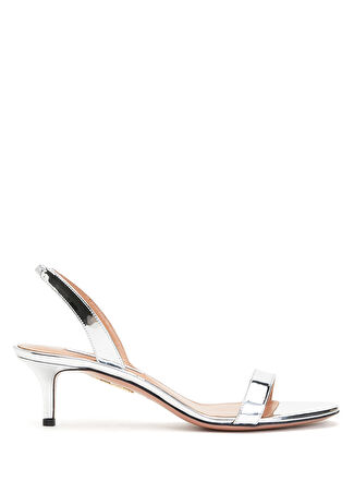Aquazzura Kadın So Nude Gümüş Rengi Sandalet Gri 39.5 -1