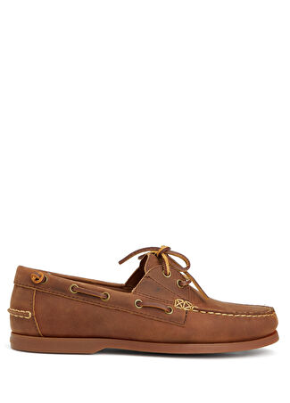 Polo Ralph Lauren Erkek Kahverengi Deri Loafer 10 Us -1