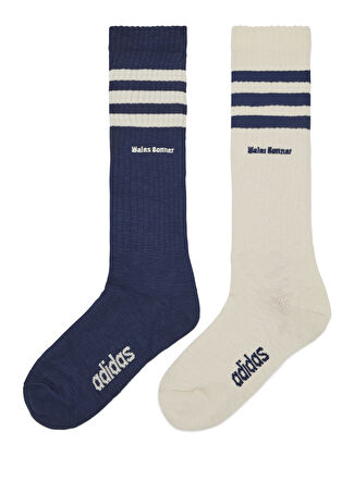 Adidas Kadın Beyaz Lacivert 2li Çorap Seti Xs