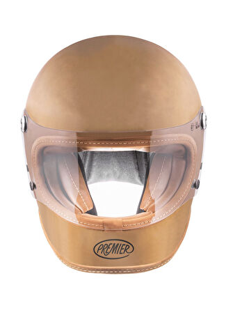 Premier Helmets Erkek Trophy Platinum Edition Bej Kask M -1