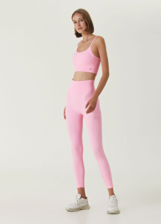 Jerf Kadın Gela Neon Pembe Yüksek Bel Spor Tayt S