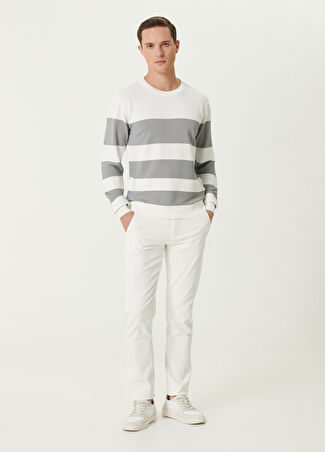 Beymen Club Erkek Slim Fit Mavi Pantolon Beyaz 48 -1