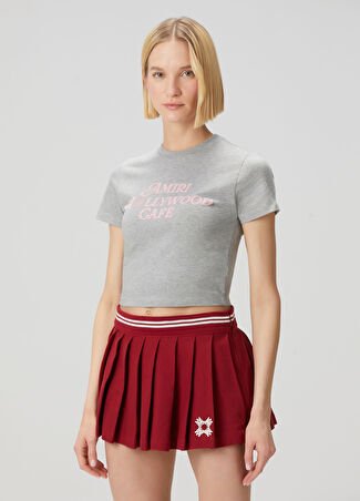 Amiri Kadın Hollywood Cafe Gri T-Shirt Xs