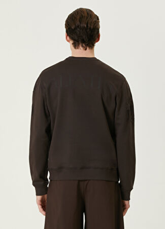 Valentino Erkek Kahverengi Çiçek Detaylı Sweatshirt M