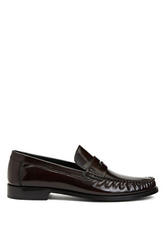 George Hogg Erkek Bordo Deri Loafer 43 -1