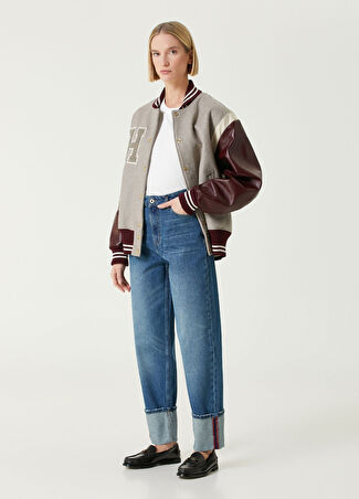 Halfboy Kadın Mavi Wide Leg Jean Pantolon 27 Us