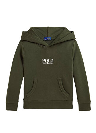 Polo Ralph Lauren Çocuk Koyu Yeşil Kapüşonlu Sweatshirt 5 Yaş -1