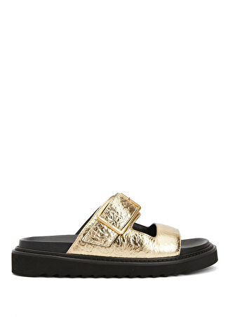 Zadig&voltaire Kadın Gold Deri Terlik Altın Rengi 40