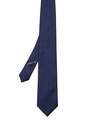 Zegna Erkek Mavi İpek Kravat
