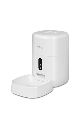 Ttec Foodi Pro Full Hd 3mp Kameralı Çift Yönlü Görüşmeli Otomatik Wi-fi Akıllı Kedi Ve Köpek Besleyici Beyaz - 1