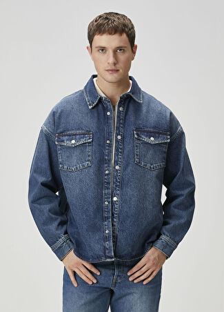 Frame Denim Erkek Mavi Gömlek S