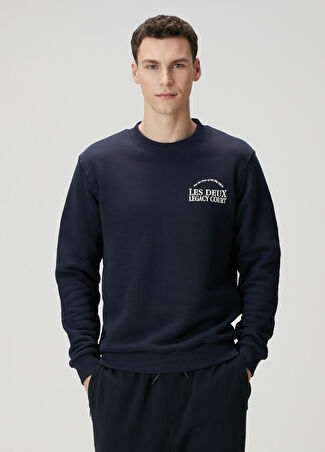 Les Deux Erkek Regular Fit Legacy Court Lacivert Sweatshirt M