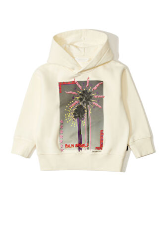 Palm Angels Kız Çocuk Kapüşonlu Sweatshirt Gri 4 Yaş