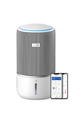 Philips 3400 Serisi Pureprotect Water Ac3420/10 Akıllı 2 Si 1 Arada Hava Temizleyici Ve Nemlendirici Beyaz -1