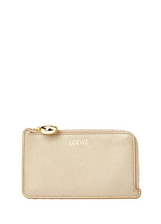 Loewe Kadın Pebble Kum Deri Kartlık Bej -1