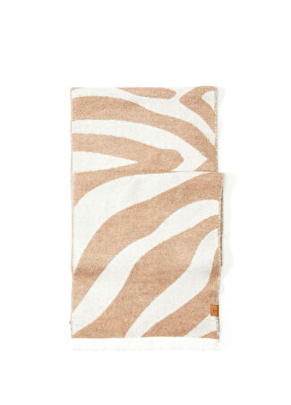 Beymen Club Kadın Camel Zebra Desenli Atkı Kahverengi -1
