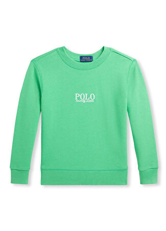 Polo Ralph Lauren Çocuk Yeşil Logo Nakışlı Sweatshirt 6 Yaş -1