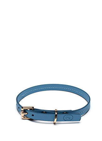 Zoe Pet Atelier Mavi Mini Deri Kedi Ve Köpek Boyun Tasması Xs -1