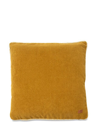 Ren Home Kronos Sarı Kadife Dekoratif Yastık 50x50 Cm -1