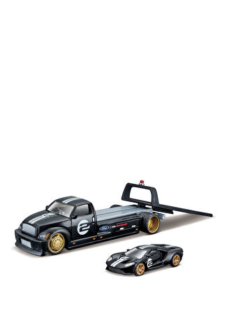 Maisto Erkek Çocuk 1/64 59012 2017 Ford Gt Çekici Ve Araç Set -1