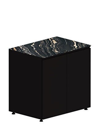 Korflame 304 Seri Cabin Bahçe Mutfağı Tezgah Ve Kabin Siyah -1