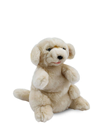 Animals Of The World Çocuk Golden Retriever Kukla Peluş Oyuncak 30 Cm Bej -1