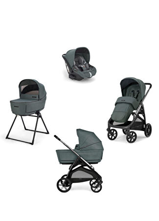 Inglesina Bebek Aptica Glam Emerald Green Stantlı 4'lü Seyahat Sistem Arabası Yeşil -1