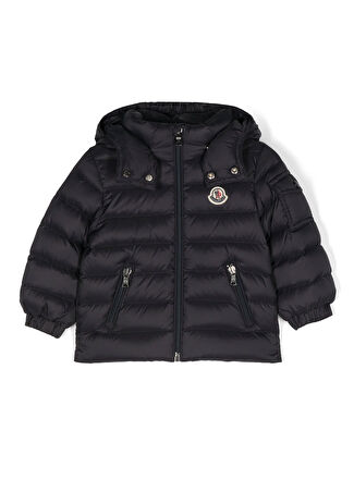 Moncler Çocuk Lacivert Kapüşonlu Mont 6-9 Ay -1