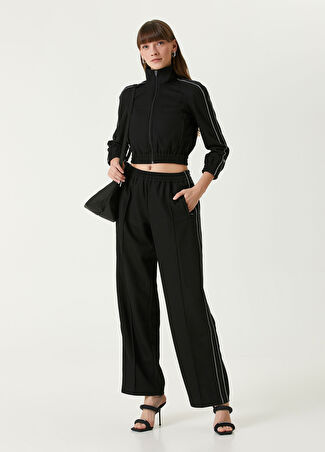 T By Alexander Wang Kadın Siyah Şeritli Pantolon M
