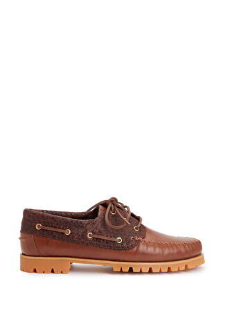 Vinny's Erkek Aztec Kahverengi Deri Loafer 42
