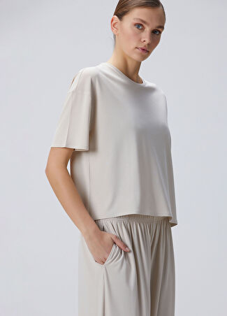 Network Kadın N-tech T-shirt Gri Xs/s