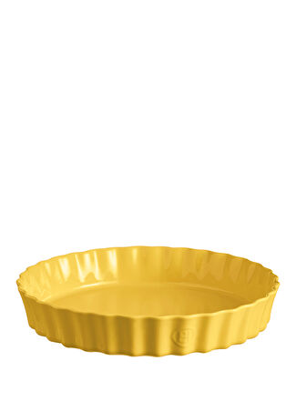 Emile Henry Yuvarlak Tart Börek Fırın Kabı 32 Cm Şeffaf -1