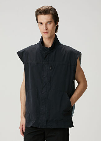 Mm6 Maison Margiela Erkek Siyah Denim Garnili Yelek 50 It