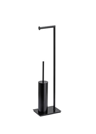 System Bathroom Accessories Siyah Ayaklı Banyo Seti -1