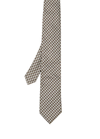 Zegna Erkek Desenli İpek Kravat