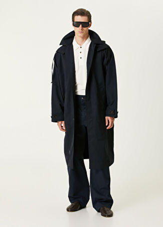 Bottega Veneta Erkek Lacivert Twill Pantolon 46 It