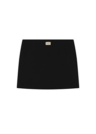 Dolce&gabbana Kız Çocuk Siyah Logo Patchli Etek 4 Yaş