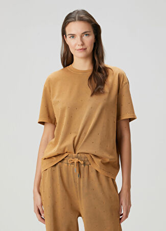 Beymen Collection Collection Kadın Hotfix T-Shirt Bej Xl